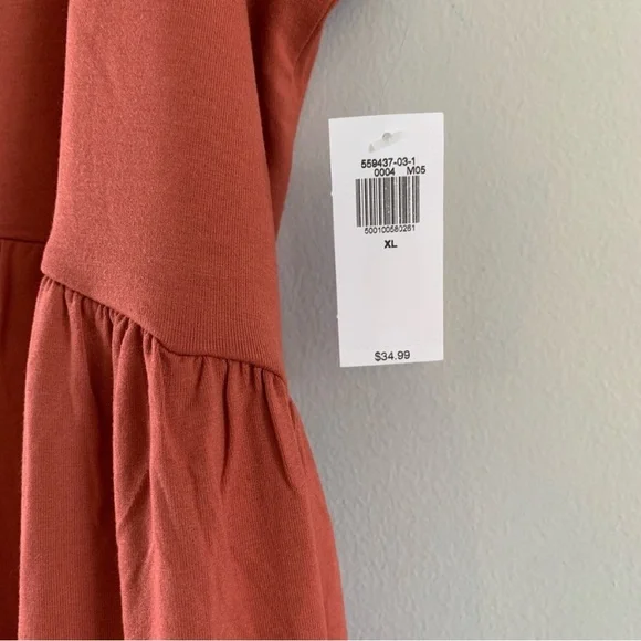 Old Navy Dress Above Knee Mini Rust Red Sleeveless Scoop Neck Smocked
Size XL - Picture 2 of 6